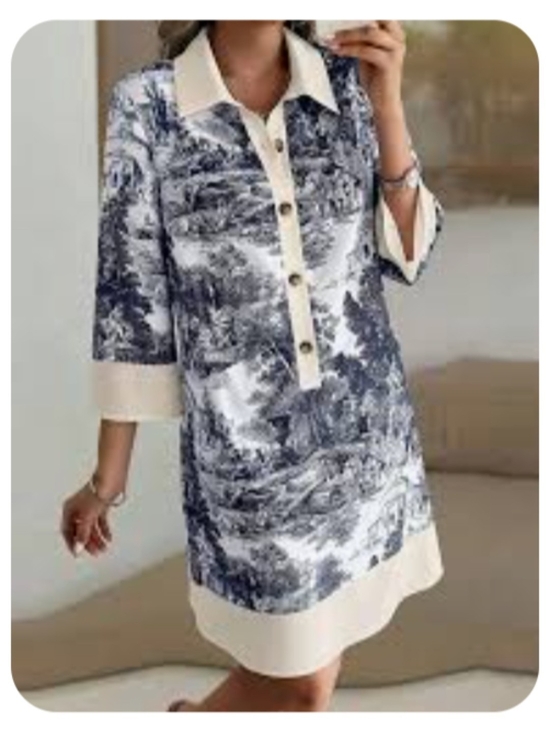 Clothes Tree Dresses & Skirts - Toile De Jouy Print Mini Dress